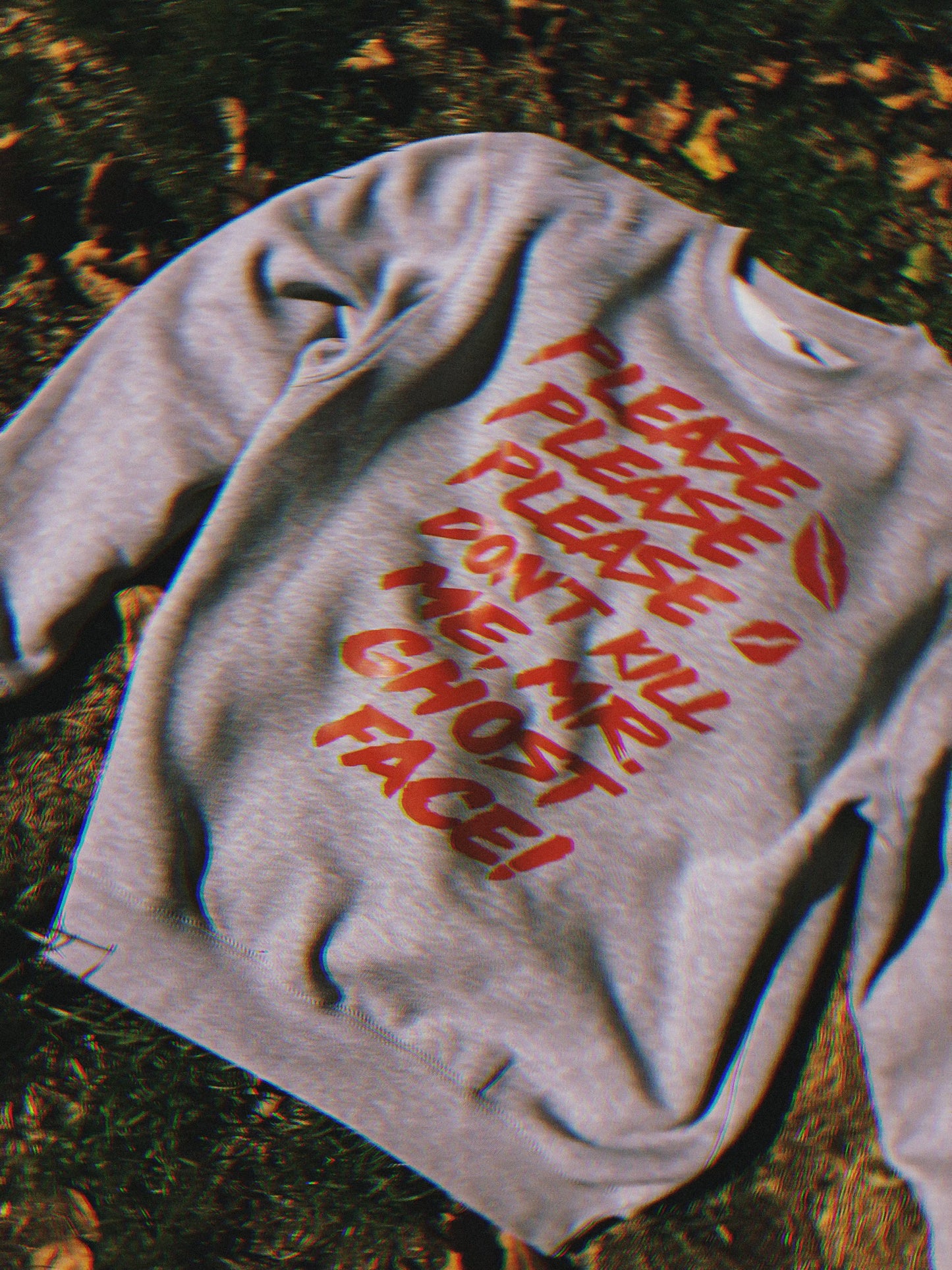 Please Please Please Ash Grey Crewneck SWEATSHIRT