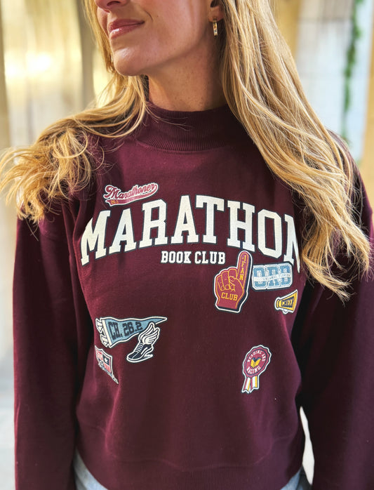 Marathon Book Club Mock-Neck