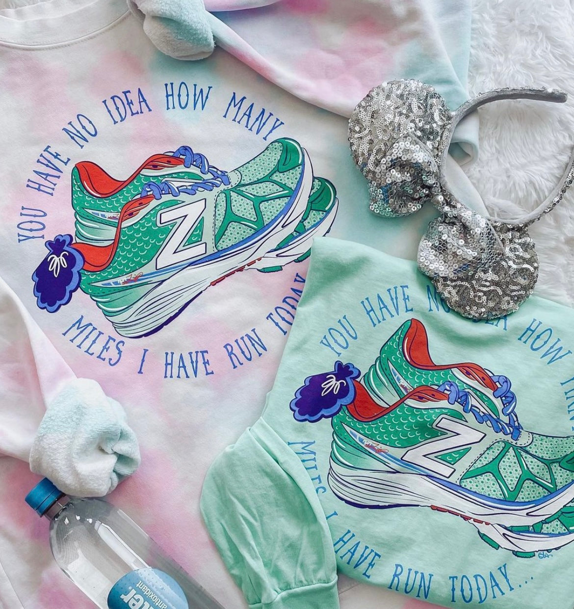 Princess Sneaks Tie Dye Crewneck