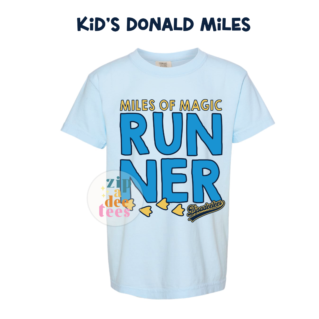"LITTLE RUNNERS" MILES OF MAGIC TEES