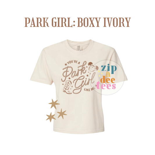 PARK GIRL *BOXY* T-SHIRT