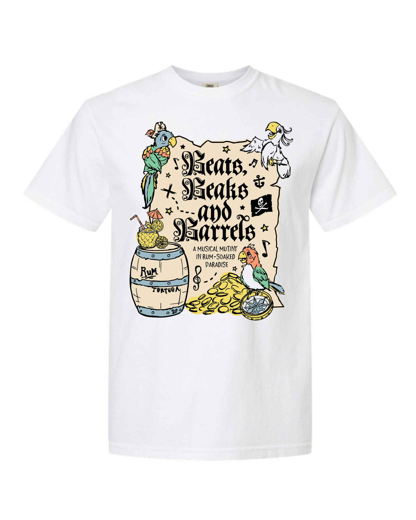 Beats, Beaks, & Barrels T-Shirt