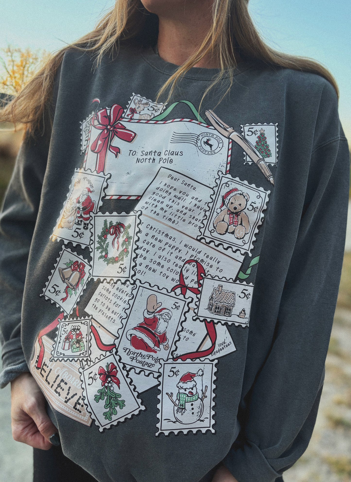 Letters to Santa Sweatshirts