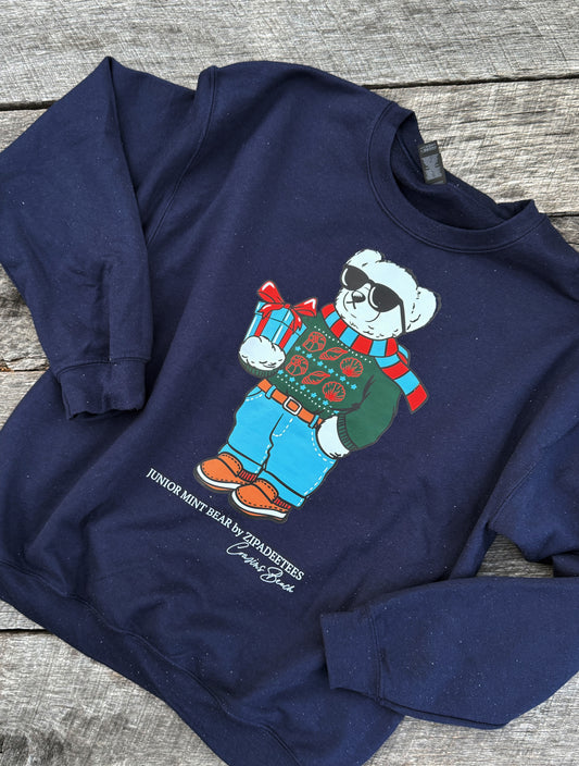 JUNIOR MINT BEAR: CREWNECK SWEATSHIRT (PRE-ORDER)