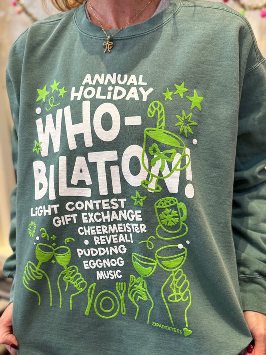 ANNUAL HOLIDAY WHO-BILATION! CREWNECK SWEATSHIRT (PRE-ORDER)