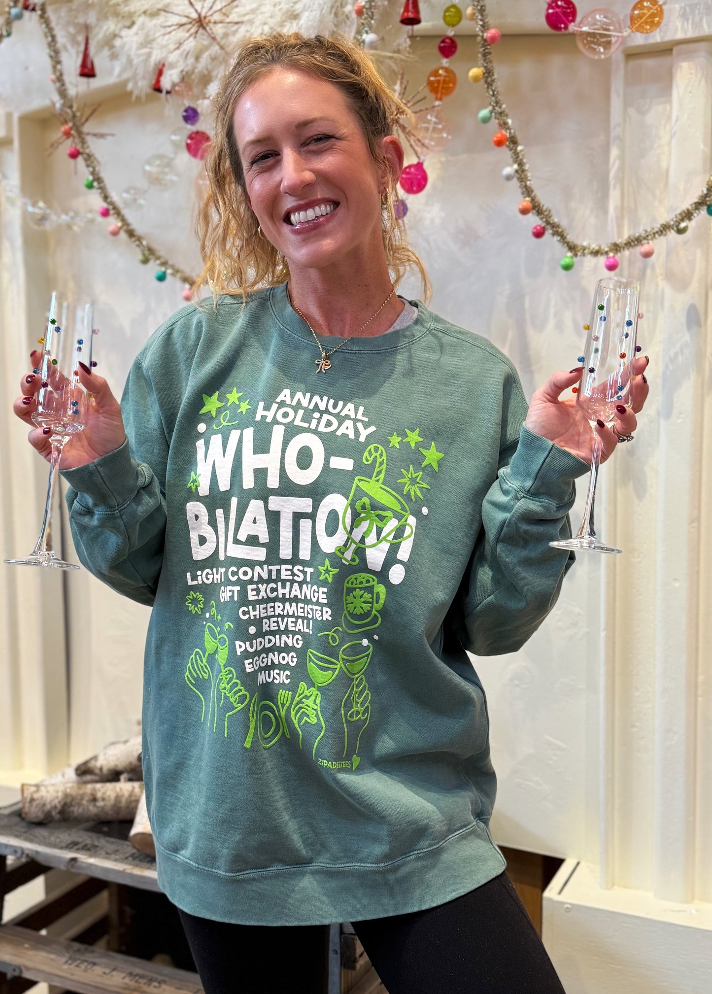 ANNUAL HOLIDAY WHO-BILATION! CREWNECK SWEATSHIRT