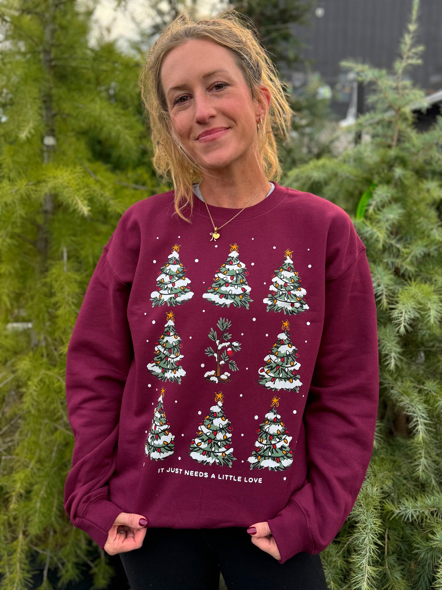 CHRISTMAS SAPLING: CREWNECK SWEATSHIRT