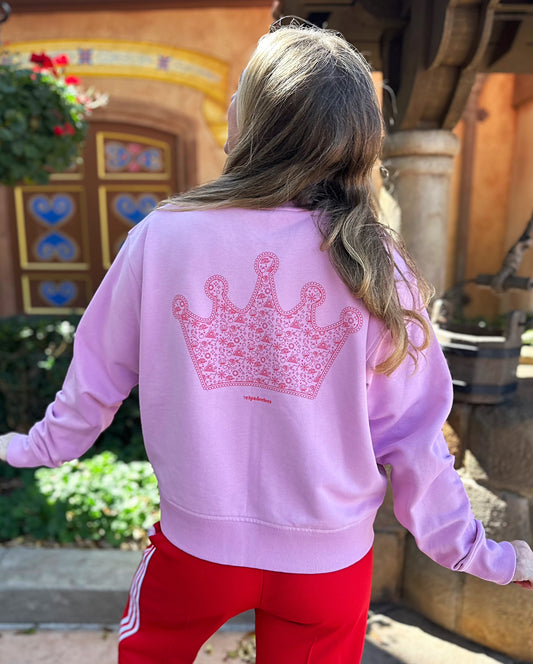 Princess Crown Full Zip Crew