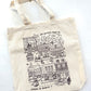 HAUNTED TOWN TOTE BAG