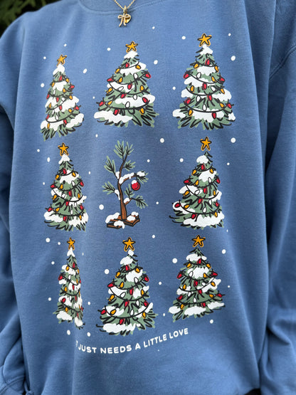 CHRISTMAS SAPLING: CREWNECK SWEATSHIRT