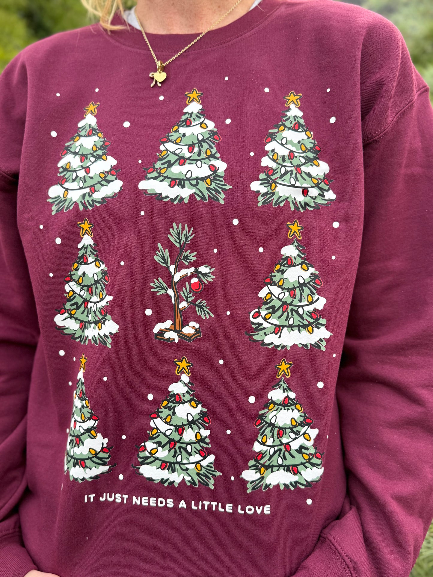 CHRISTMAS SAPLING: CREWNECK SWEATSHIRT