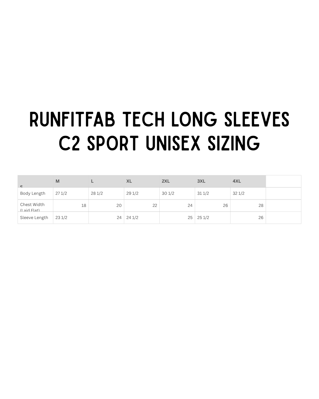 RunFitFab Tech Long Sleeve: PRE-ORDER