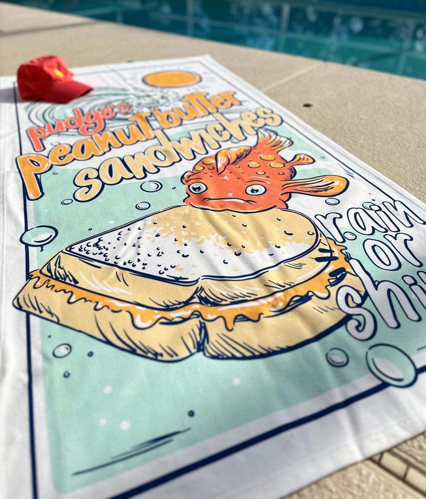 Pudge the Fish Towels