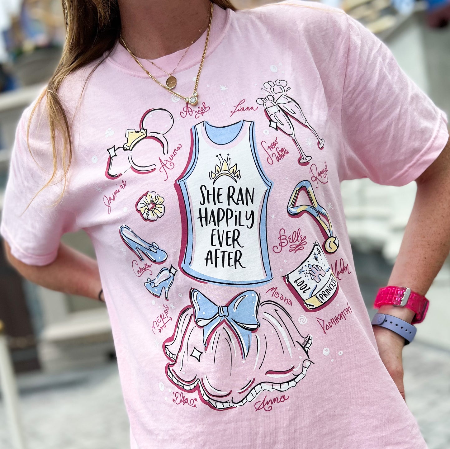 She Ran Happily Ever After Signature T-Shirt