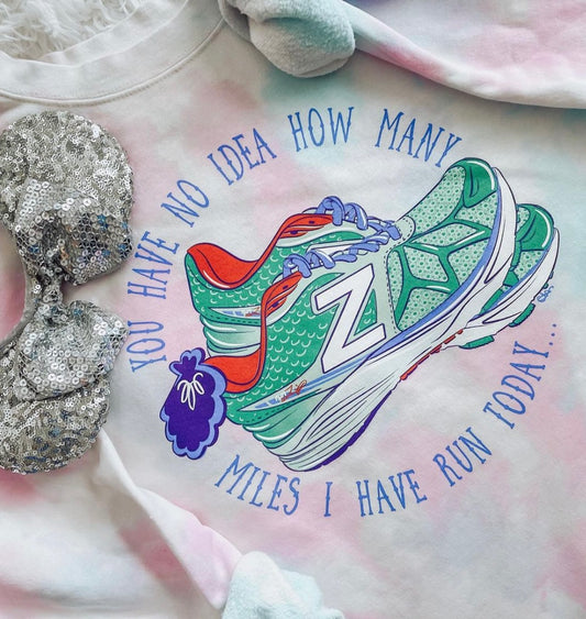 Princess Sneaks Tie Dye Crewneck